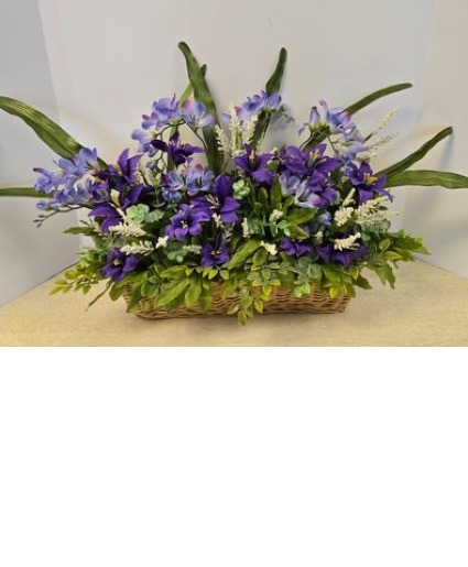 SOLD  Purple Basket   NFS-PERM32 ARTIFICIAL (SILK)