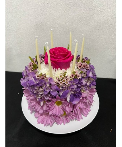 Purple Birthday Cake 