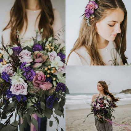 Purple Bridal Bouquet Bridal Bouquet