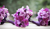 Purple Bridesmaids bouquets  