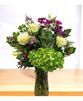 Purple Garden Vase Arrangement