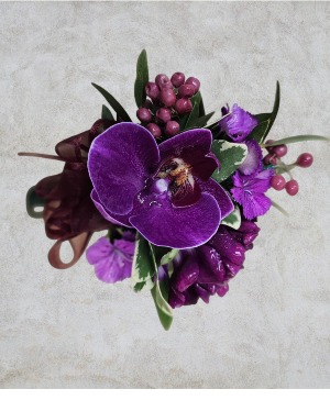 Purple  Corsage