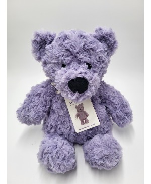 Purple Curly Bear Warmies