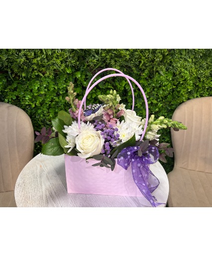 Purple Floral Bag 
