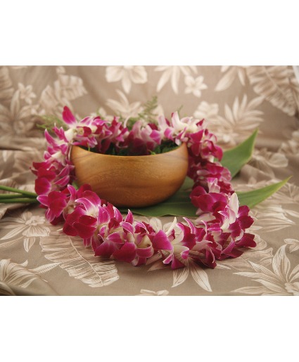 Fresh Orchid Graduation Lei 