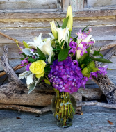 Purple Hydrangea  Floral Arrangement
