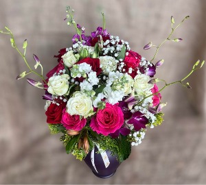 Purple Lovin' Vase Arrangement