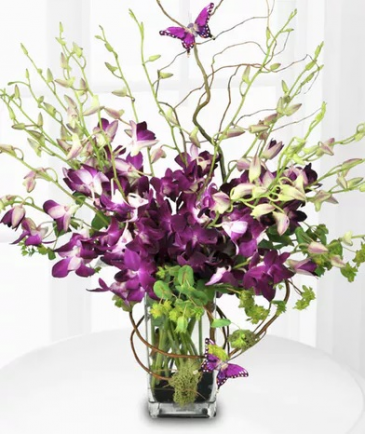 Purple Majesty Arrangement in Croton On Hudson, NY | Cooke's Little Shoppe Of Flowers
