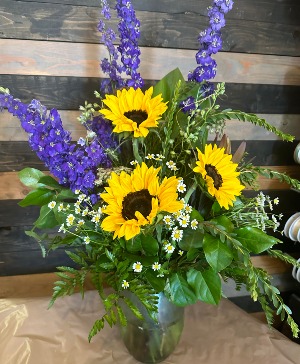 Purple Melody Fresh Flower arrangement