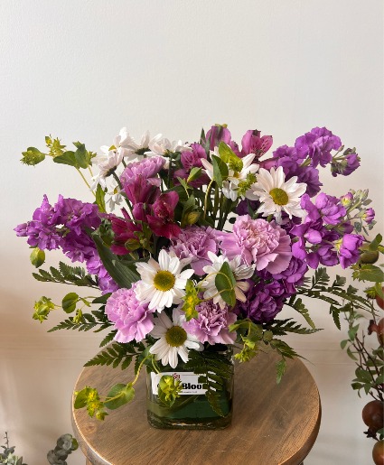 Purple mix with vase 