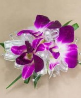 Purple Orchid Wristlet Corsage 
