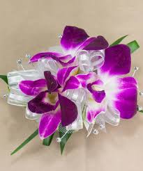 Purple Orchid Wristlet Corsage 