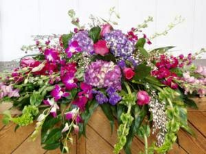 Purple orchids spray 