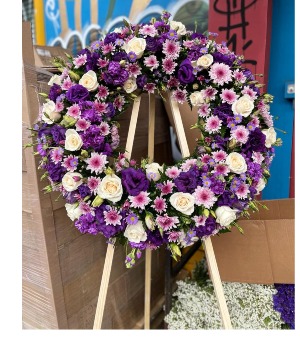 PURPLE PARADISE WREATH