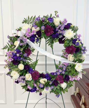 Purple Passion Wreath Spray in Trenton, ON | Designs by Alexis Rose