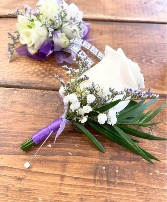 Purple Perfection Boutonniere Boutonniere