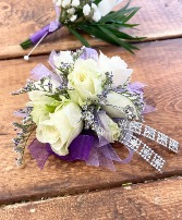 Purple Perfection Wrist Corsage Corsage