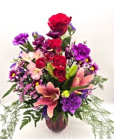 Purple Petals Floral Bouquet