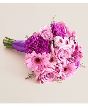 Purple/ Pink Hand Held Prom / Homecoming