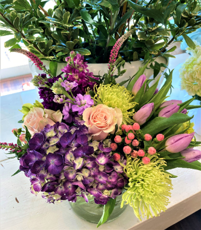 Purple Plus Vase Arrangement
