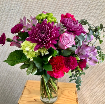 Purple Romance Vase Arrangement in Wildwood Crest, NJ | MARIE'S FLOWER SHOPPE