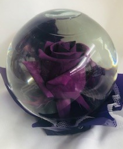 Purple Rose Globe  