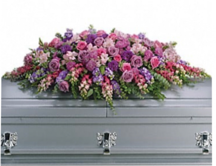 Purple Serenity  Casket spray
