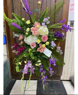 Purple spring mix easel Sympathy easel