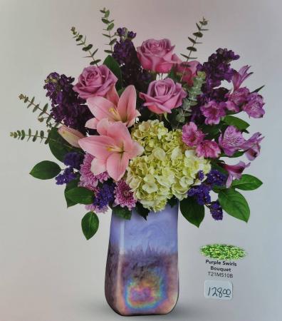 Purple Swirls Bouquet 