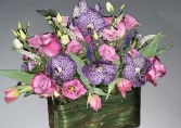 purple vanda  centerpiece (seasonal)