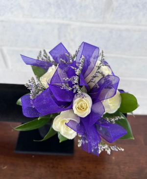 Purple & White Corsage corsage 