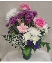 Purples, Pinks & Whites Bouquet