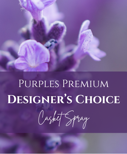 Purples Premium Designer's Choice Casket Spray Casket Spray