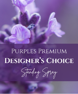 Purples Premium Designer's Choice Standing Spray 