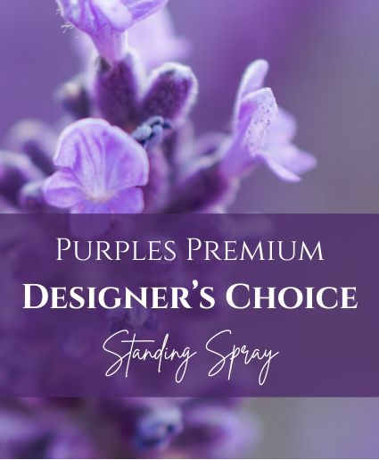 Purples Premium Designer's Choice Standing Spray 
