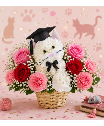 Purr-fect Graduate Wishes Call Us for Faster Service & Daily Specials: (915) 303-8500 Text Us to Order Anytime: (915) 505-3708 Your trusted source for Flowers & Delivery in El Paso TX