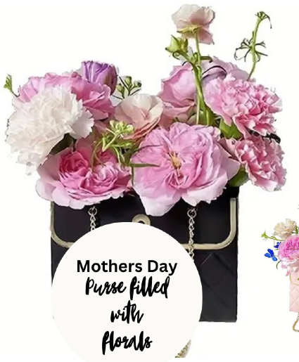 Purse filled with Florals 