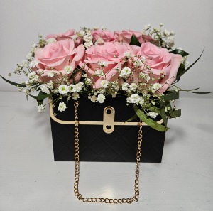 Purse of Petals Rose Arrangement