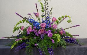 Quiet Garden Casket spray