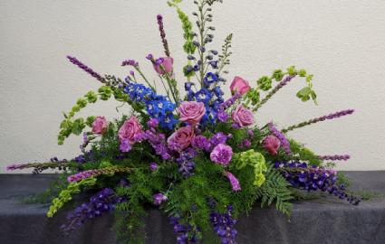 Quiet Garden Casket spray