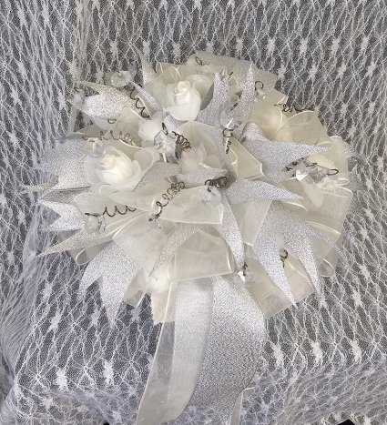 Quinceanera - Bouquet Ivory & Silver 