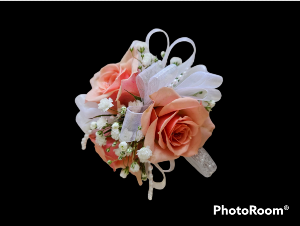 Quite Coral  Corsage