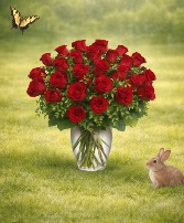 R 36 Roses in a vase Vase of Roses