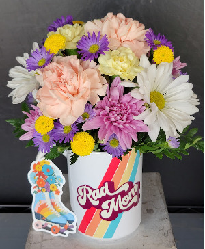 Rad Mom  Mug Arrangement