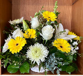 Radiance and Glory fresh flower basket