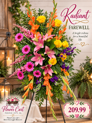 Radiant Farewell Funeral Sprays