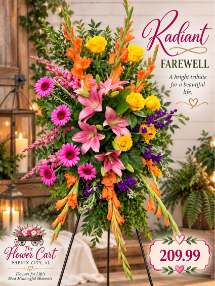 Radiant Farewell Funeral Sprays