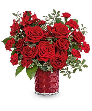 Radiant Hearts Flower Arrangement