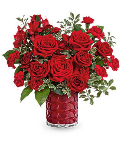 Radiant Hearts Flower Arrangement