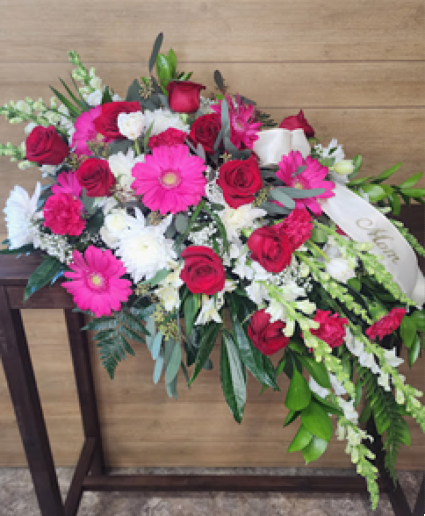 Radiant Love Casket Spray